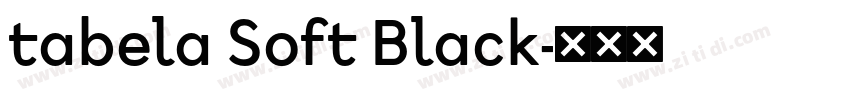 tabela Soft Black字体转换 tabela Soft Black字体转换